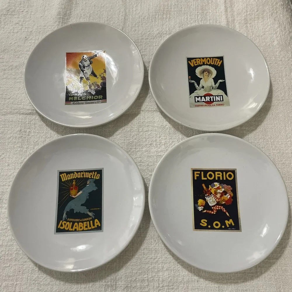 Pottery Barn Vintage Cocktail Plates‎ 8